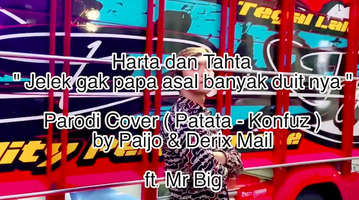 Viral Di Tiktok Ini Lirik Lagu Lengkap Harta Dan Tahta Jelek Gak Papa Paijo Dan Derix Mail Ft Mr Big Berita Diy Halaman 2