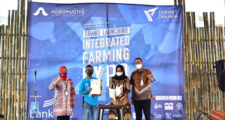 Grand Launching Koperasi Tani Expo Integrated Farming 2021” di Kampung Cijerokaso Wetan, Desa Cibodas, Kecamatan Lembang, Kabupaten Bandung Barat, Rabu 7 April 2021