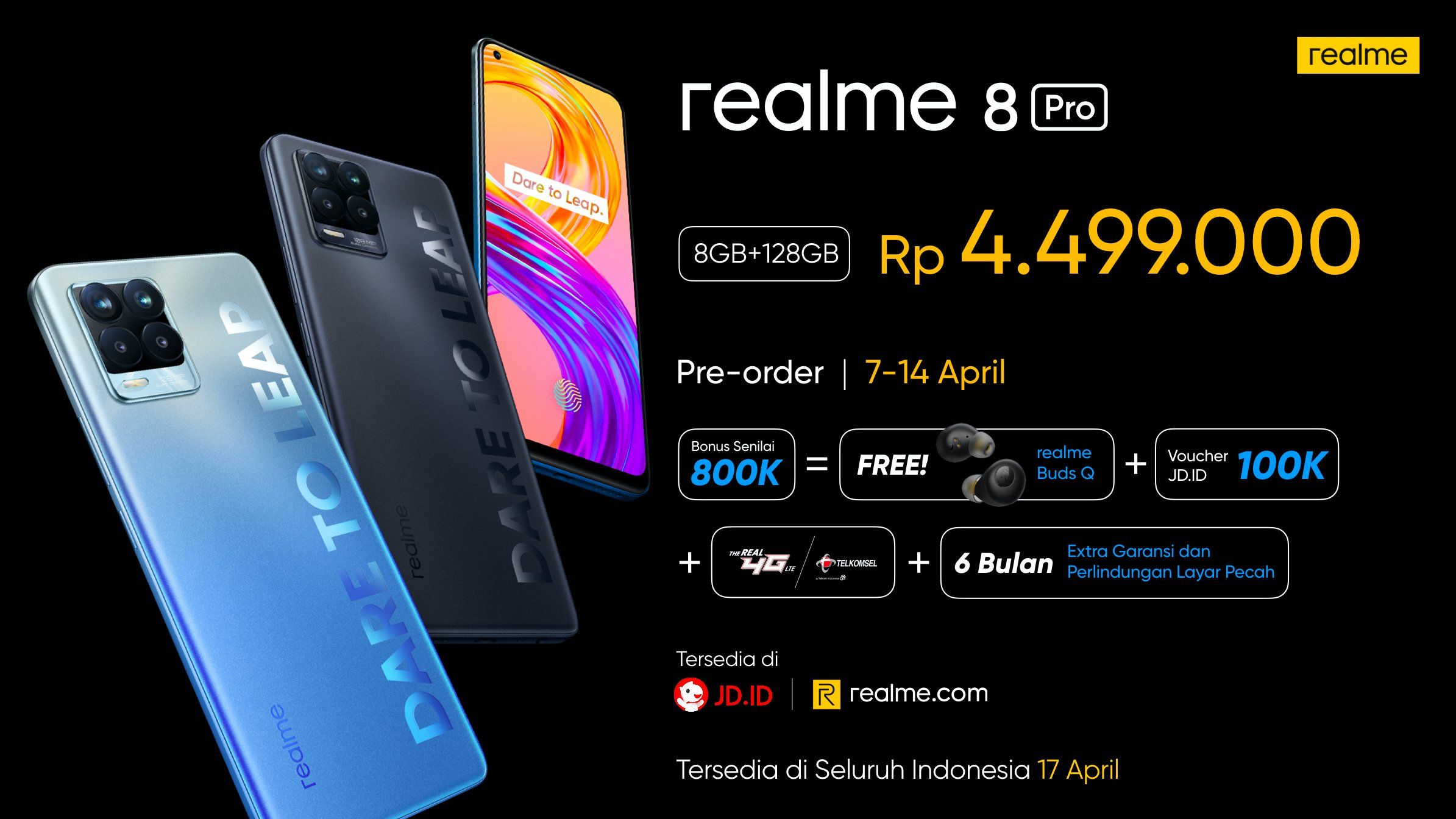 Realme 8 Pro resmi diluncurkan di Indonesia