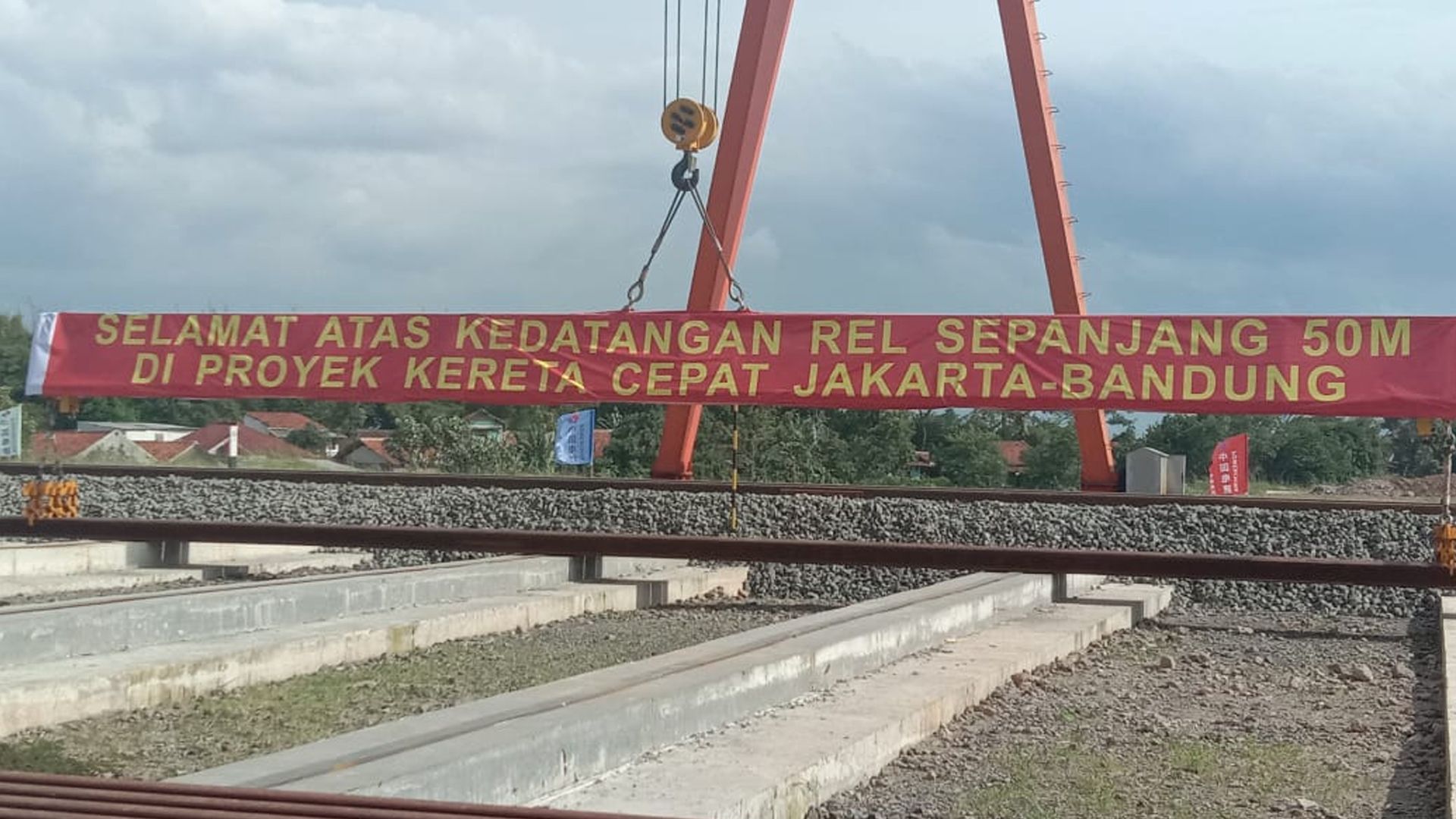 Rel Kereta Cepat Indonesia-China