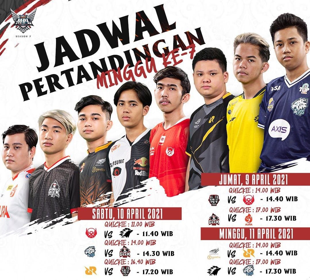 Jadwal Pertandingan Mpl Id Season 7 Week 7 Rrq Hoshi Vs Alter Ego Jurnal Makassar