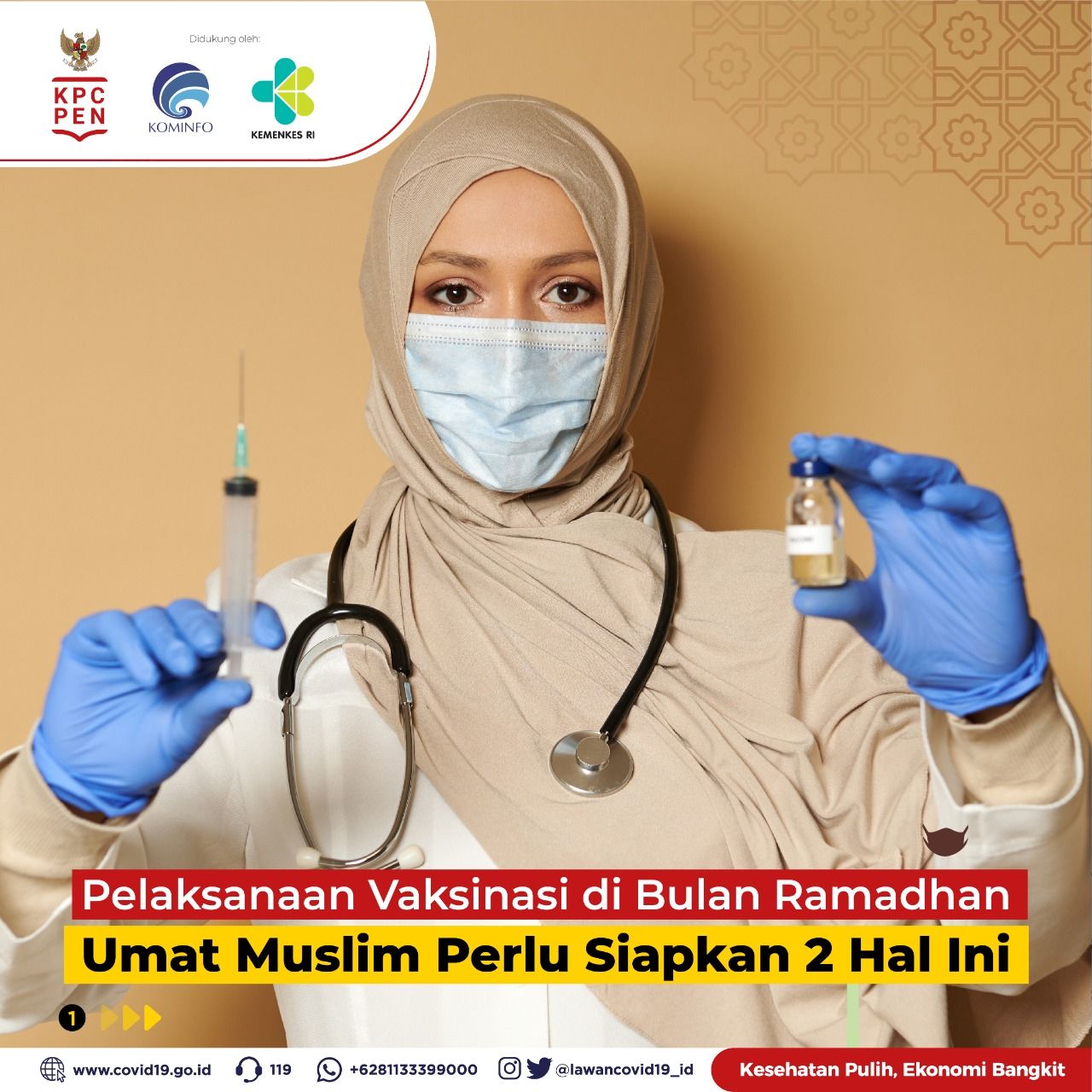 Pemerintah tetap lanjutkan program vaksinasi Covid-19 pada bulan Ramadhan