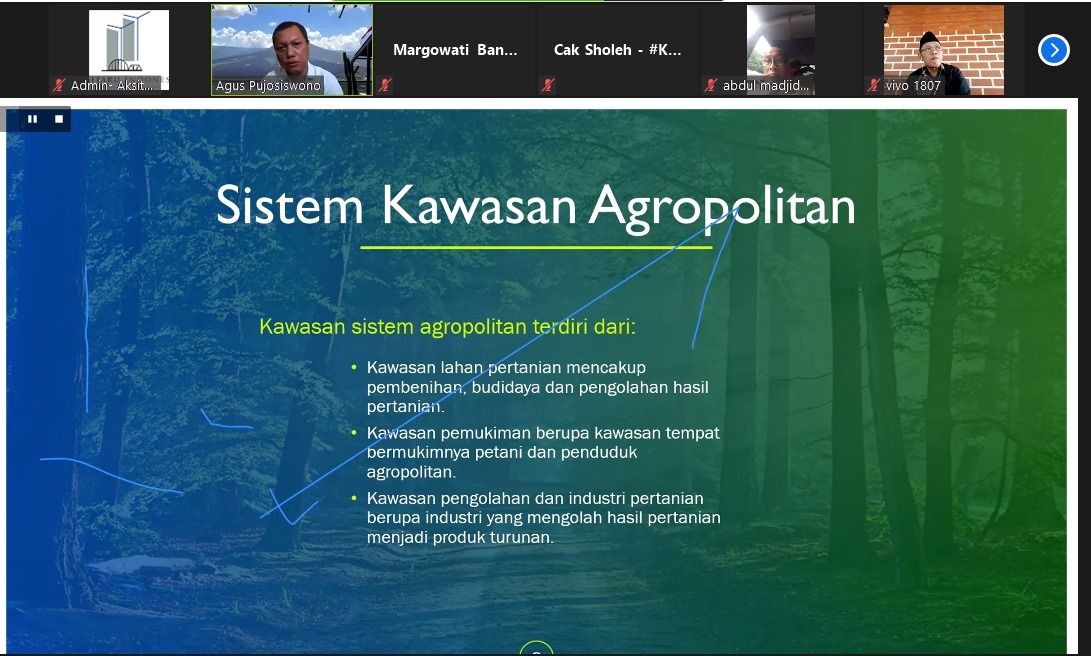 Webinar Agropolitan Nusantara sukses terselenggara oleh AKSITARU Indonesia dengan membawa tema “Menyiapkan SDM dan Mengintegrasikan Pemanfaatan Teknologi Tepat Guna dengan Pembangunan Kawasan Agropolitan Daerah di Indonesia.”