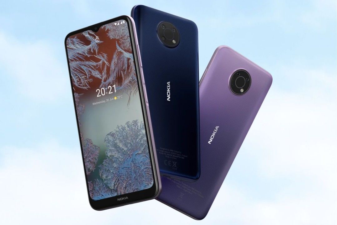  Tampilan Nokia G10 warna Biru dan Dusk di website resmi Nokia Indonesia/nokia.com   