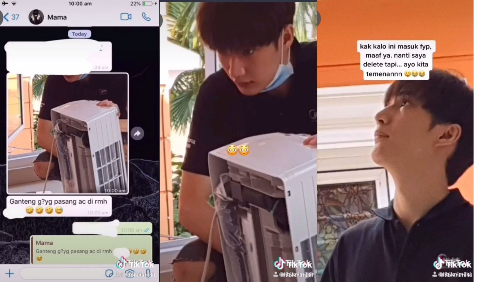 Viral di TikTok Tukang Servis AC Mirip Idol KPop