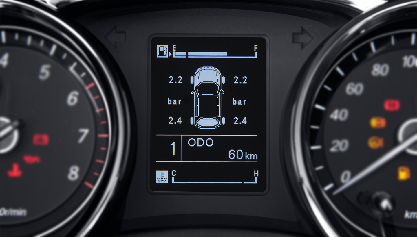 Monitor tekanan ban pada Wuling