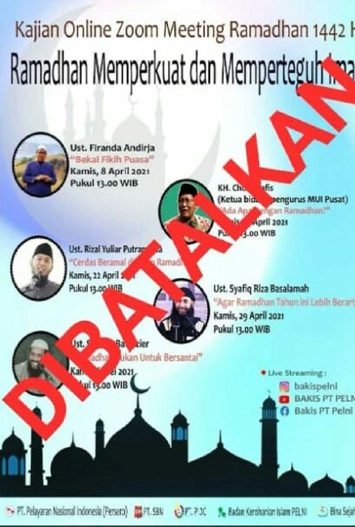 Flyer Kajian Daring Ramadhan PT PELNI