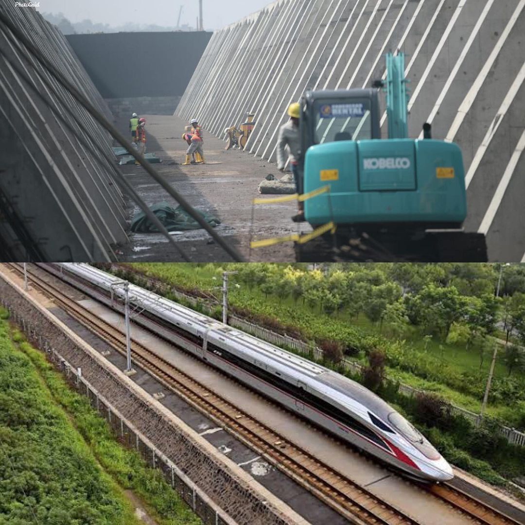 Menurut Gubernur Jabar Ridwan Kamil, pembangunan Kereta Cepat Jakarta-Bandung sudah sekitar 70 persen./Instagram/@ridwankamil