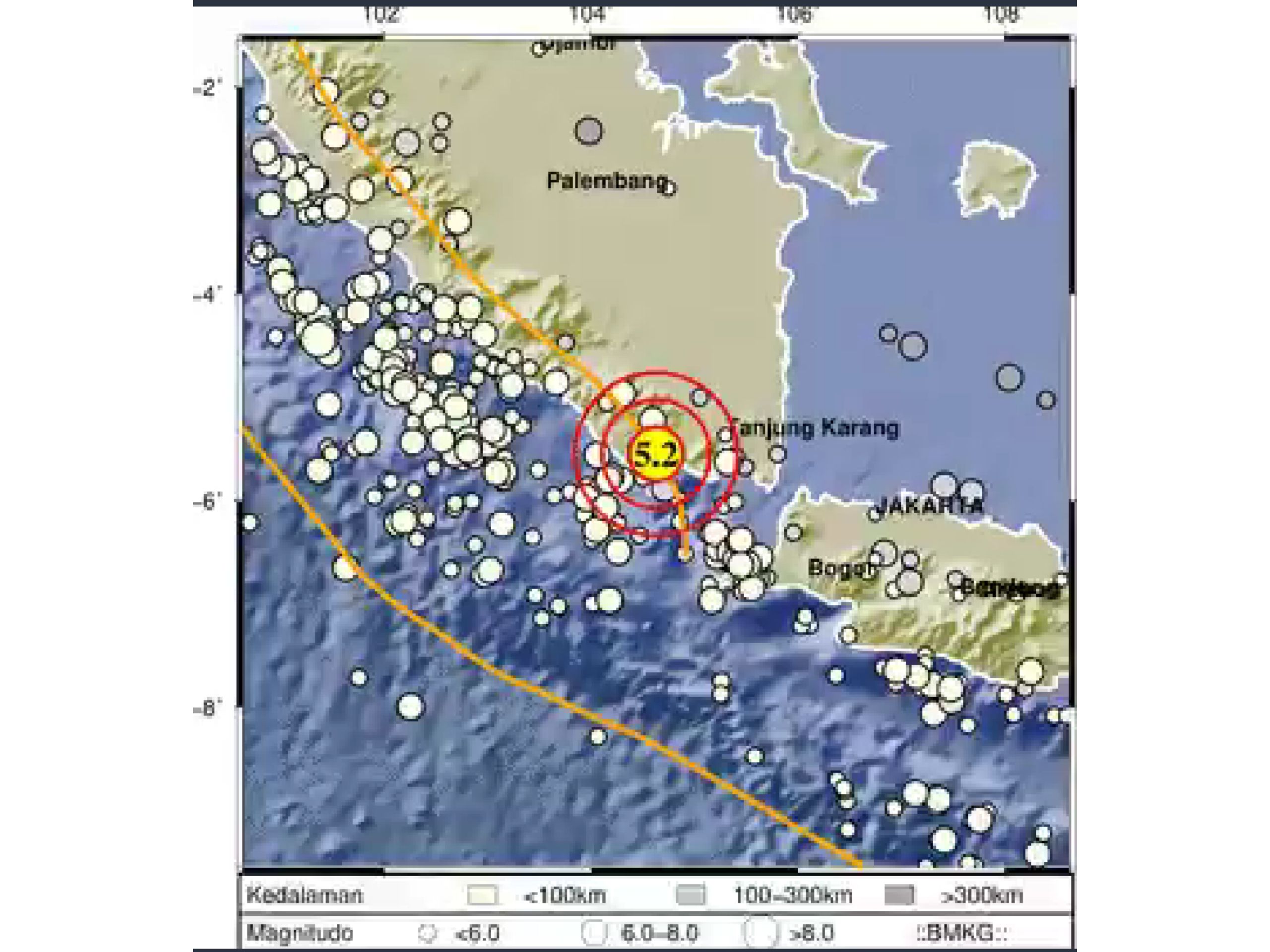 Gempa Kembali Guncang Tanggamus Lampung, Berkekuatan Magnitudo 5,2