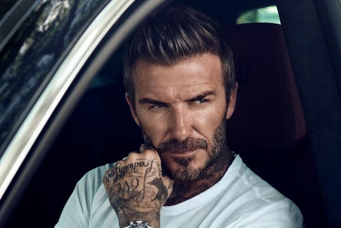 Potret David Beckham.