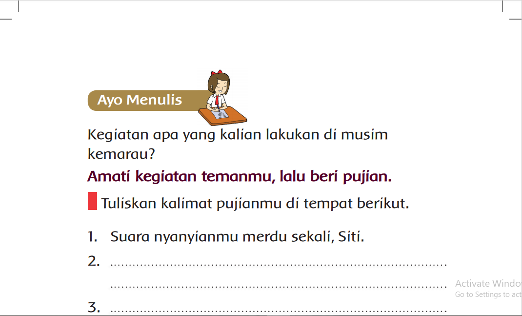 Kunci Jawaban Tema 8 Kelas 1 Halaman 54 55 56 57 58 59 60 61 62 63 Buku Tematik Apa Kegiatan Musim Kemarau Metro Lampung News