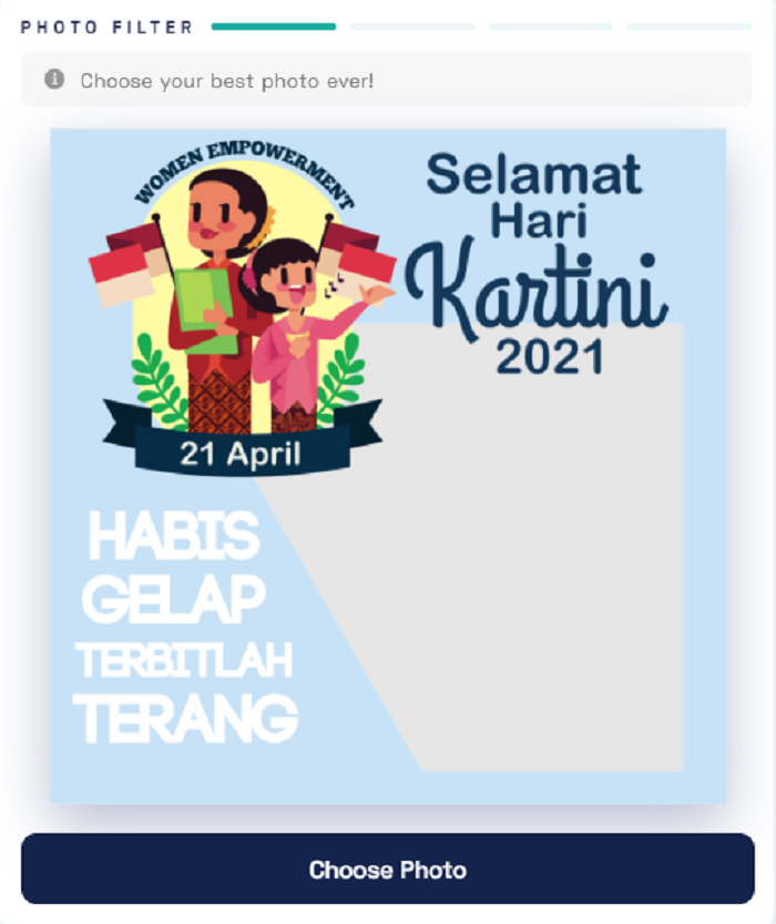 Contoh Twibbon Hari Kartini 2021