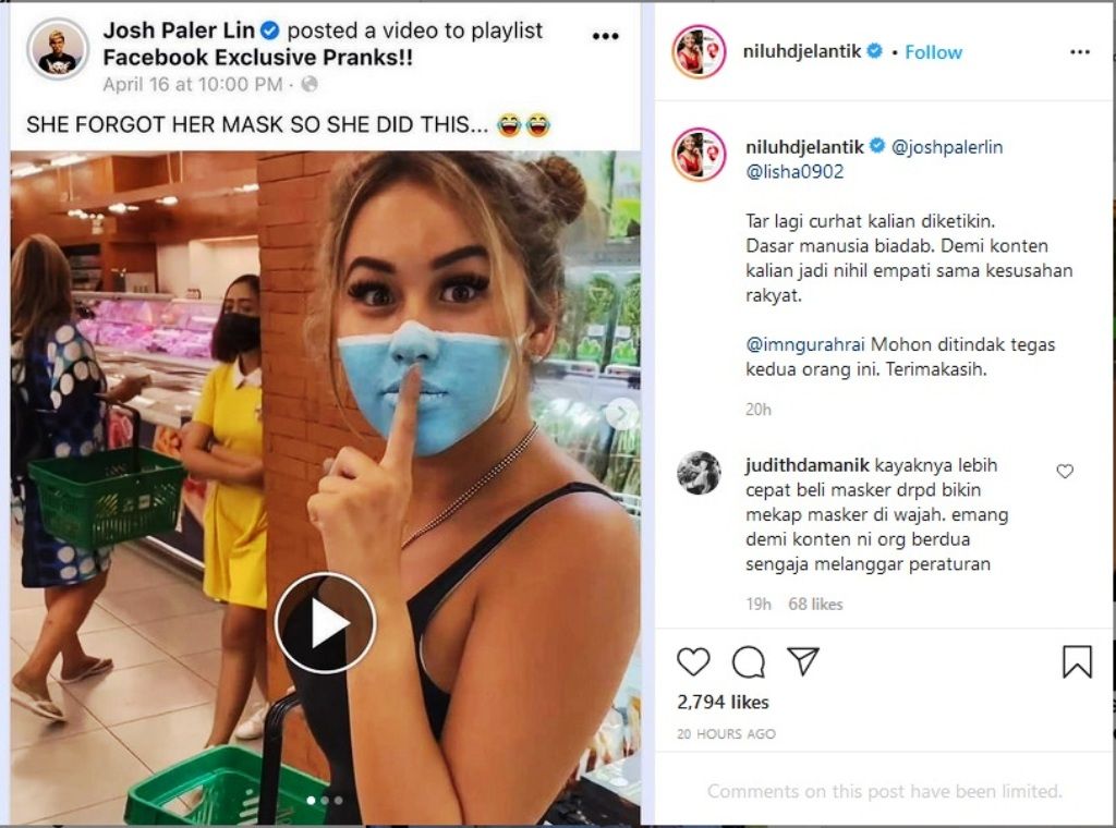 Viral Video Kelakuan Bule Di Bali Lukis Wajah Mirip Masker Nitizen Geram Halaman 3 5095