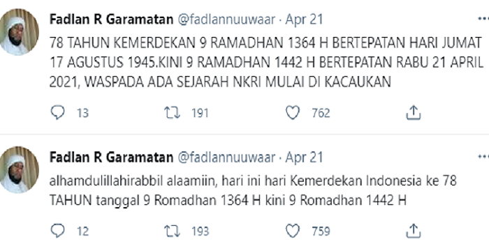 Dai Fadlan Garamatan mengatakan Indonesia sudah merdeka 78 tahun.