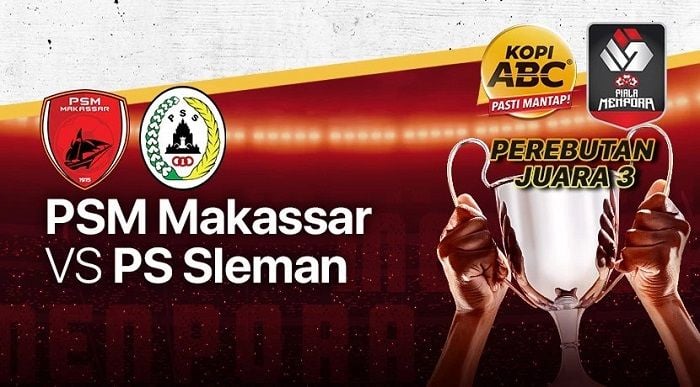 Link streaming PSM Vs PSS, duel perebutan juara 3 Piala Menpora 2021.