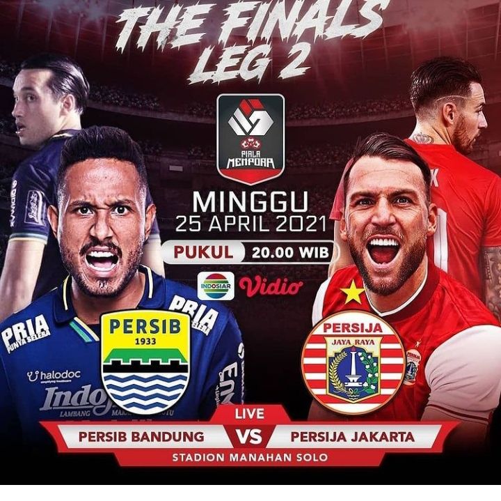 Link Streaming Indosiar Persib Vs Persija Leg 2 Final Piala Menpora