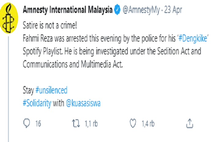 Cuitan Amnesty International Malaysia