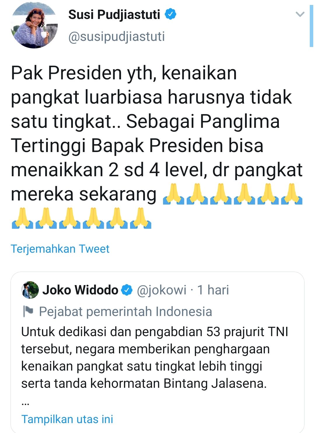 Presiden Jokowi Naikan Pangkat 53 Awak KRI Nanggala 402 ...