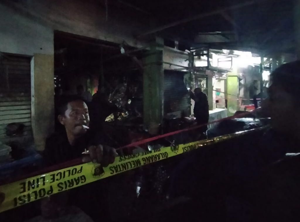 Kebakaran di Pasar Induk Pasirhayam Cianjur, Dua Kios Ludes. Kerugian Ditaksir Ratusan Juta