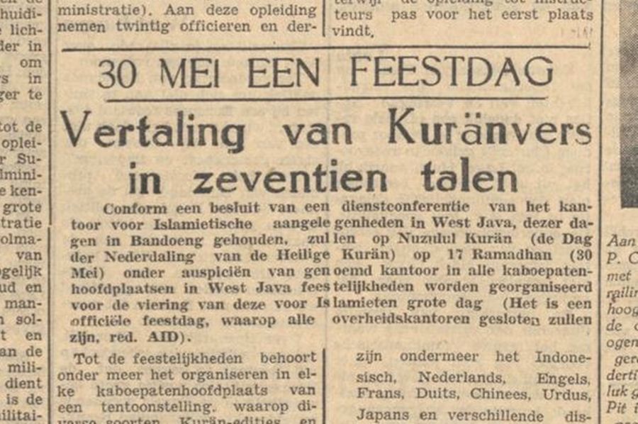 AID de Preangerbode terbitan 13 Mei 1953. Dok Koninklijke Bibliotheek Delpher Belanda 