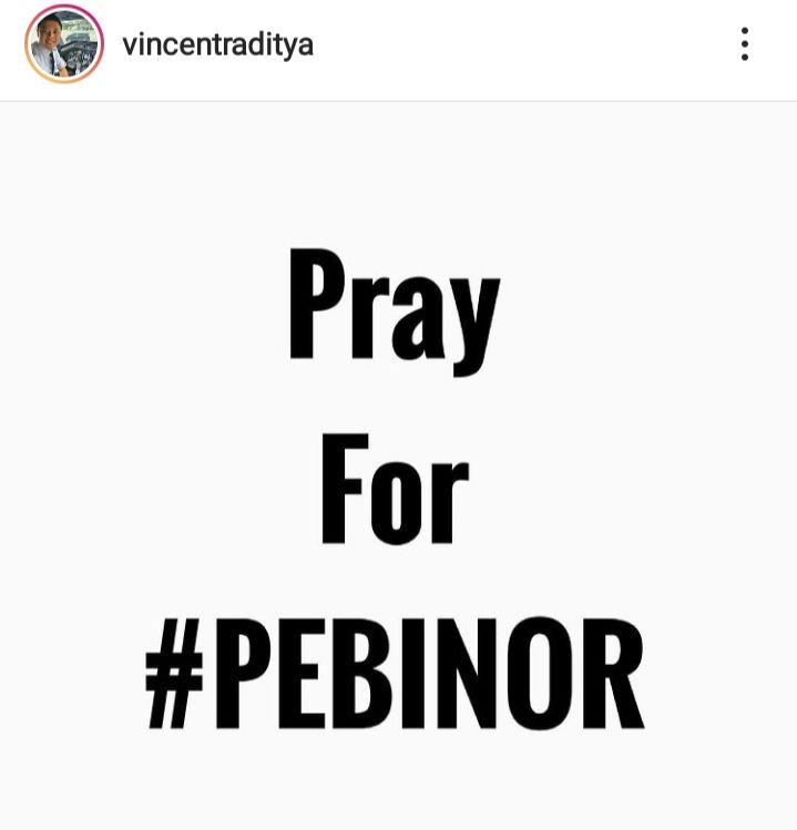 Unggahan Kapten Vincent yang membahas Pebinor di akun instagram miliknya