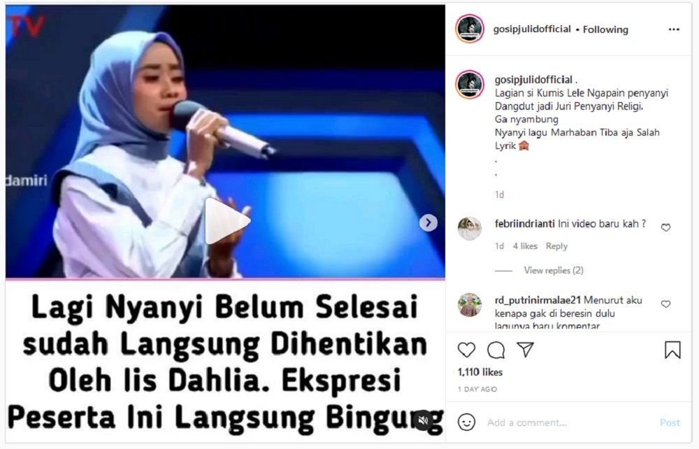 Iis Dahlia Hentikan Peserta Saat Perform dan Singgung Nama Nissa Sabyan, Netizen: Gak ada Akhlak