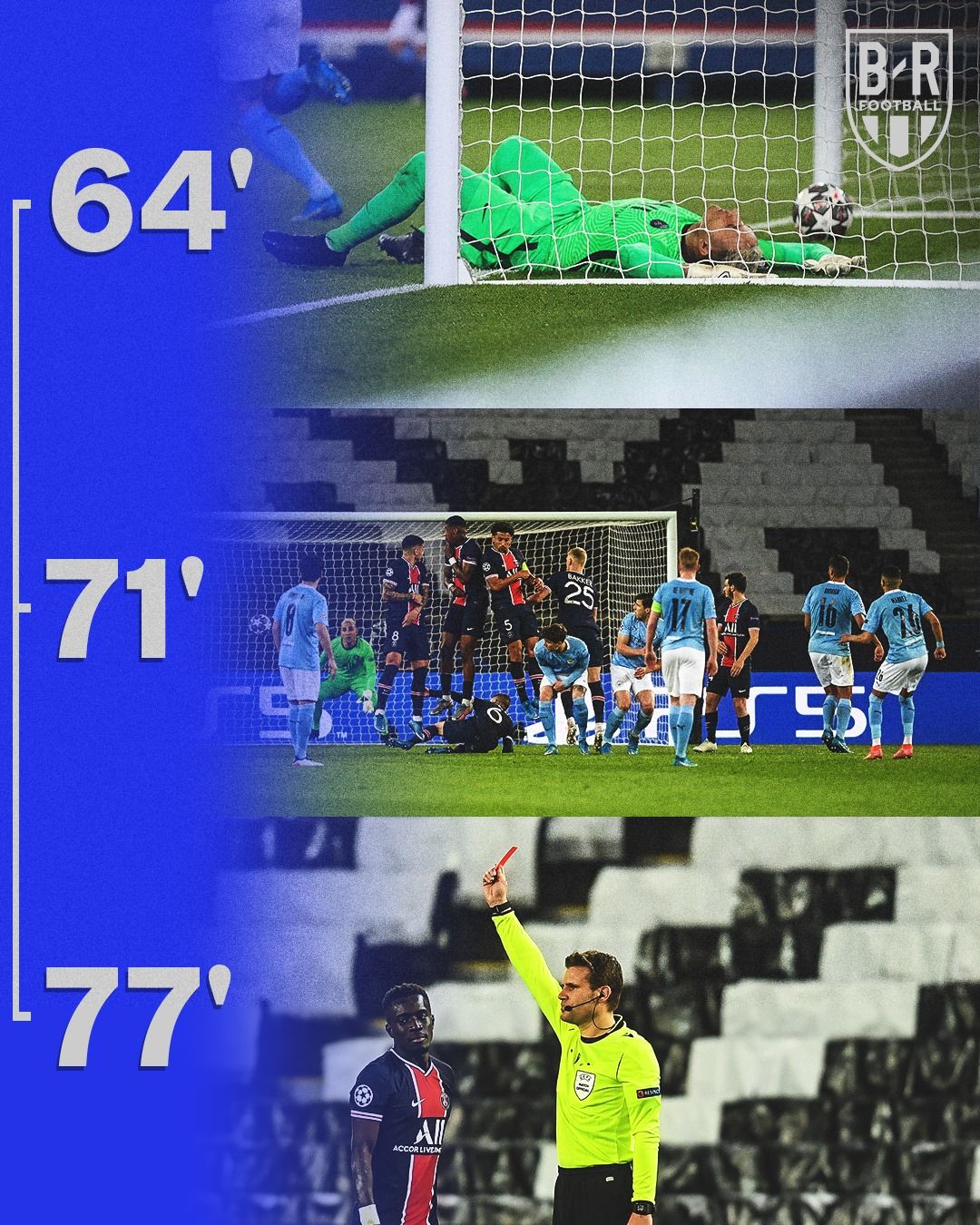 Tiga menit yang sangat menentukan dalam laga PSG vs Manchester City.