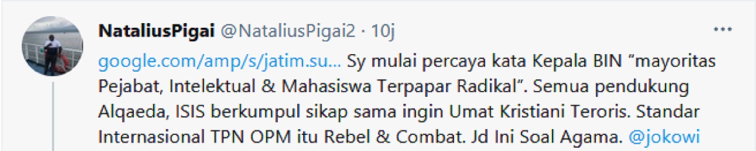 Ketua MPR, Muhammadiyah dan NU Sepakat KKB Papua Teroris, Natalius Pigai: Saya Mulai Percaya Kata Kepala BIN