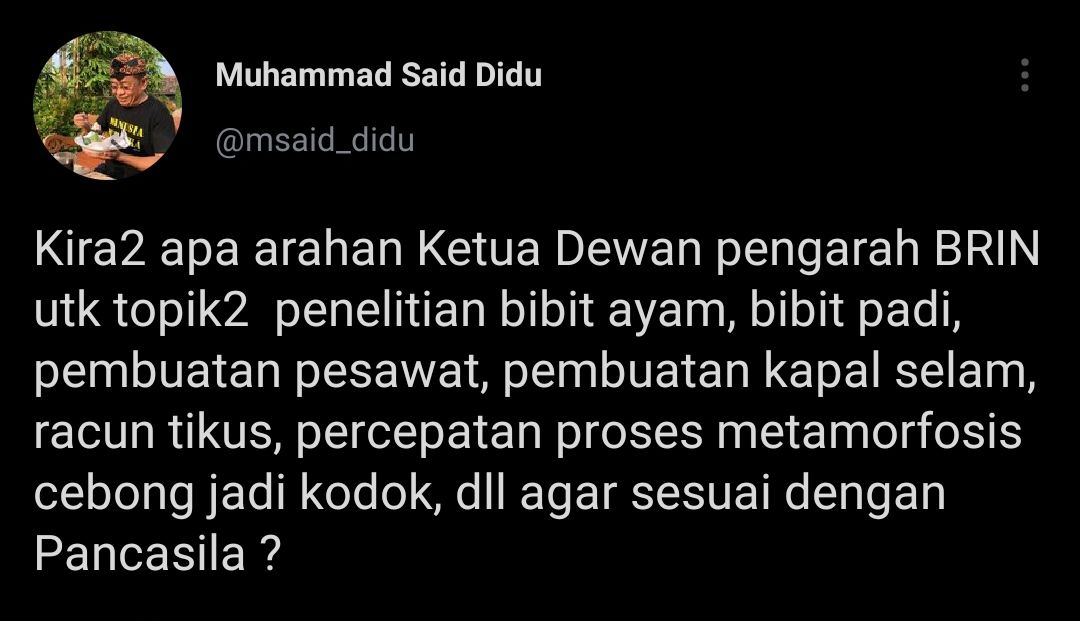Cuitan Muhammad Said Didu.