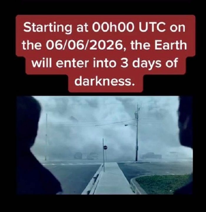 Pria mengaku datang dari tahun 2582 dan mengatakan Bumi akan gelap gulita pada 6 Juni 2026/TikTok/@timetraveler2582   