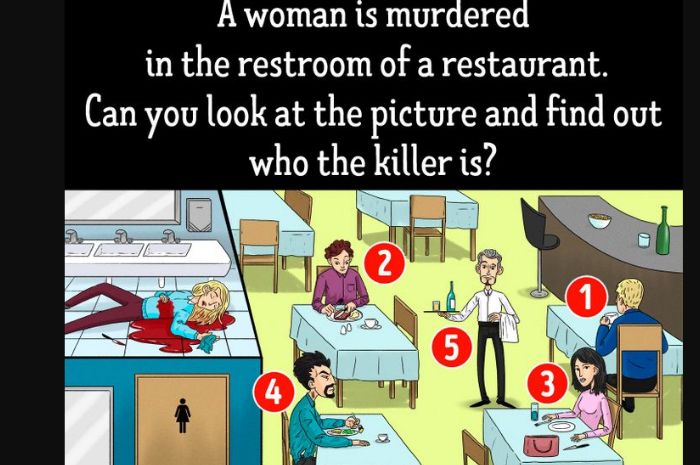 Simak tes detektif dan tebak siapa pelaku pembunuhan ini untuk mengungkap kejelianmu dalam menganalisa sebuah peristiwa.*