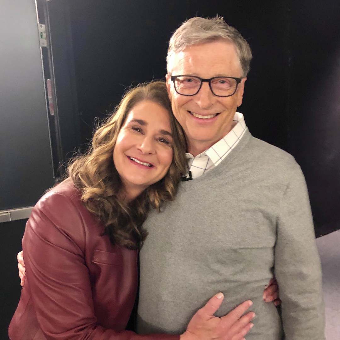 Bill Gates bersama Melinda Gates.