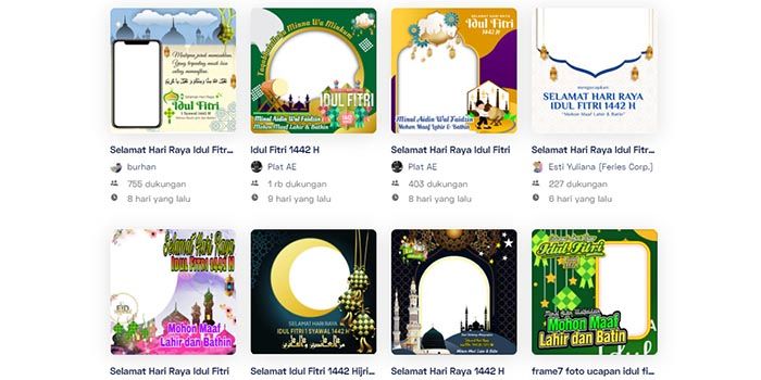 Terbaru! Link Download Bingkai Foto Eid Mubarok 2021 ...