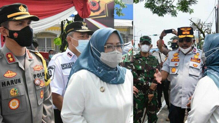 Kapolres Bogor bersama Bupati Ade Yasin memantau operasi ketupat lodaya