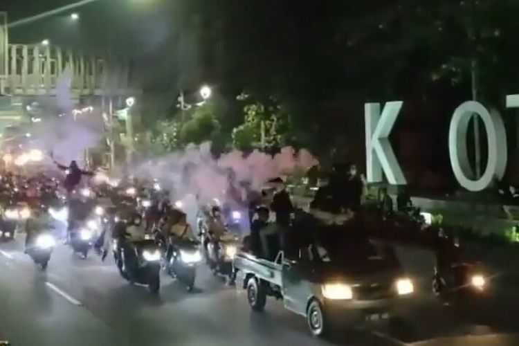viral vidio konvoi sahur on the road di Bekasi