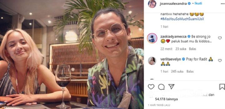 Tangkapan layar unggahan Joanna Alexandra di Instagram.