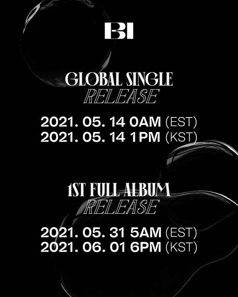 B.I Mengumumkan Tanggal Perilisan Album Lengkap Pertama Dan Single Global