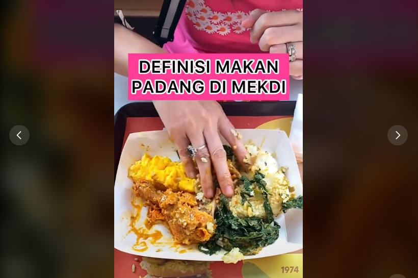 Sensasi Makan Nasi Padang Lengkap Pakai Ayam Gulai McD, Gimana Rasanya?