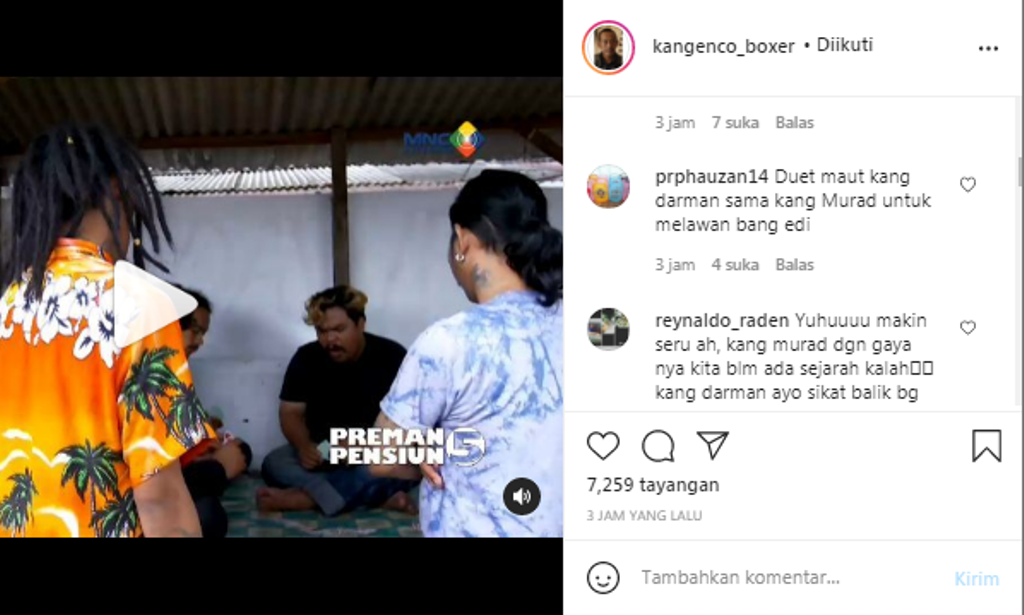 Netizen menduetkan Kang Murad dan Kang Darman untuk melawan Bang Edi.
