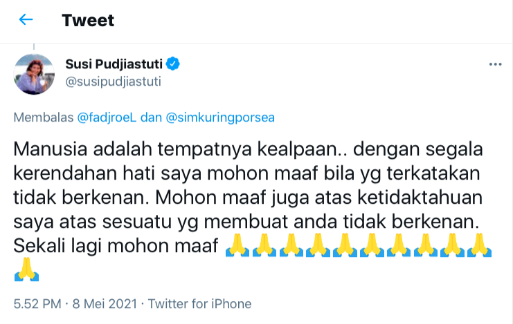 Jubir Presiden Fadjroel Rachman Sebut Bipang Ambawang Dari Beras Susi Pudjiastuti Malah Minta Maaf Kenapa Pikiran Rakyat Tasikmalaya Halaman 2