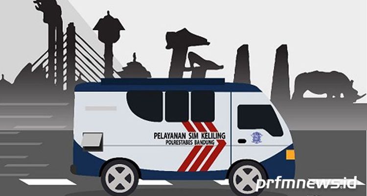 Berikut jadwal SIM Keliling untuk Kota Bandung hari ini