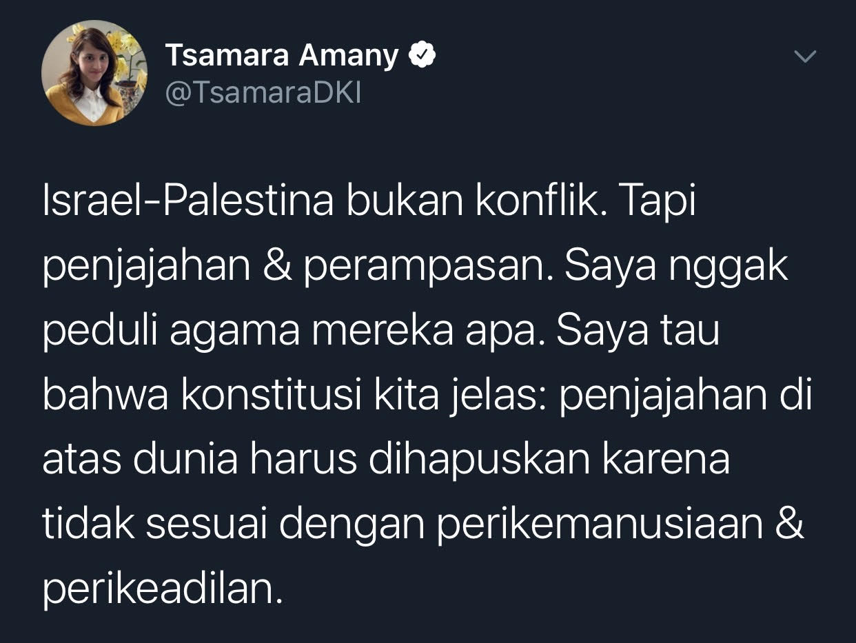 Cuitan Tsamara Amany.