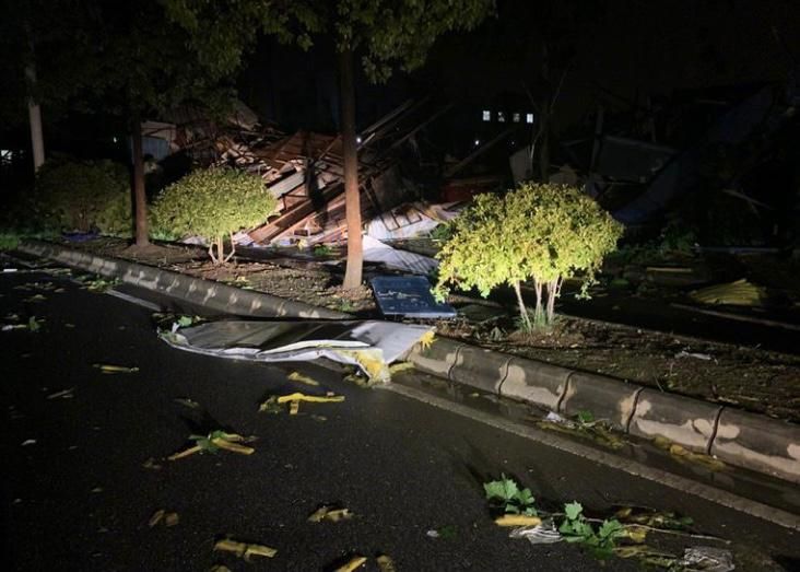 Kerusakan akibat badai Tornado di China
