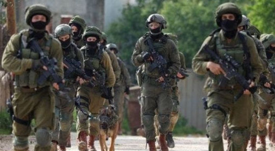 Tentara Israel di perbatasan Gaza.