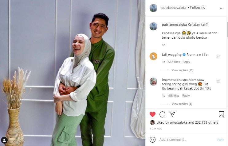 Netizen meminta Putri Anne dan Arya Saloka untuk terus memagikan momen kebersamaan mereka lewat sebuah foto.*