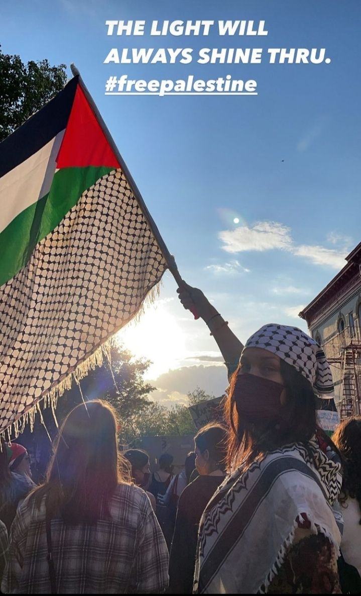 Israel Kecam Bella Hadid karena Ikut Demonstrasi Bela Kemerdekaan Palestina di AS