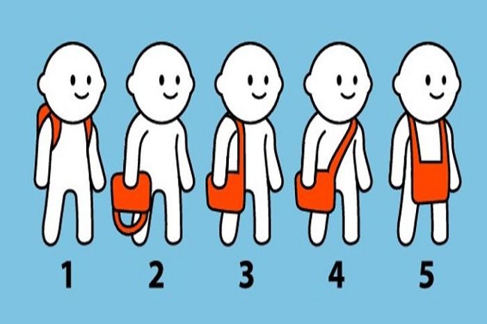 Pilih salah satu gambar yang mewakili kebiasaanmu saat memakai tas. Ternyata bisa ungkap kepribadianmu.