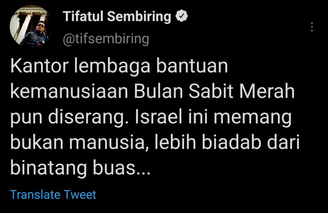 Cuitan Anggota DPR, Tifatul Sembiring.