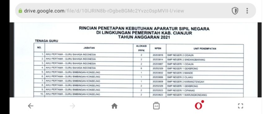 Formasi cpns kabupaten cianjur 2021 pdf