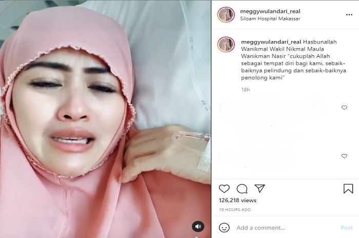 Meggy Wulandari alami penyempitan pernapasan.